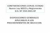 Contrataciones Con El Estado - Nueva Ley 30225 - Disposiciones Generales Aplicables a Los Procedimientos de Selección
