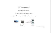 Manual Instalación Cliente - Server