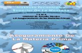 Aseguramiento de Las Materias Primas Equipo 7 Elaboracion de Proyectos