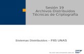 Sesion 19 - Archivos Distribuidos, Criptografia
