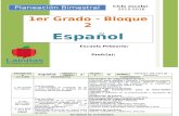 Plan 1er Grado - Bloque 2 Español