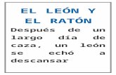 EL LEÓN Y EL RATÓN