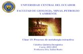Clase 13 _procesos de Metalurgia Extractiva_ Uce