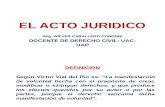 Definicion Del Acto Juridico