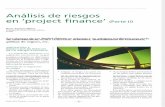 Azpitarte - Análisis de riesgos en 'project finance' (parte II)