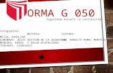 Exposición Norma G 050