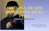 Tema 3, Historia de Los Municipios en El Perú