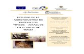 Estudio de La Agroindustria de Productos Tipicos – Amasijos en El Valle de Tenza Boyaca