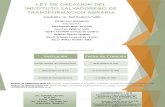 Ley de Creacion Del Instituto Salvadoreño de Transformacion