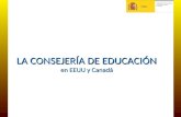 LA CONSEJERÍA DE EDUCACIÓN en EEUU y Canadá. Ministerio de Educación, Cultura y Deporte Ministerio de Educación, Cultura y Deporte El Ministerio de Educación,