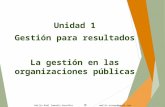 Emilio Raúl Zamudio González  emilio.razago@gmail.com Unidad 1 Gestión para resultados La gestión en las organizaciones públicas.