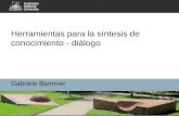 Herramientas para la síntesis de conocimiento - diálogo Gabriele Bammer.