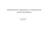 HORMONAS TIROIDEAS Y FARMACOS ANTITIROIDEOS YONI TRUJILLO DOCENTE.