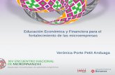 Verónica Porte Petit Anduaga Educación Económica y Financiera para el fortalecimiento de las microempresas.