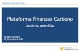 Plataforma Finanzas Carbono Lecciones aprendidas Luciano Caratori 28 de octubre de 2014 Fundación Torcuato Di Tella.