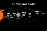 . El Sistema Solar. Sistema solar  El sistema solar está formado por una estrella central: El Sol  Además de ocho planetas: Mercurio, Venus, Tierra,