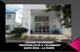 COLEGIO SECUNDARIO “PROFESOR JULIO A. COLOMBATO” SANTA ROSA – LA PAMPA.