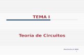 1 TEMA I Teoría de Circuitos Electrónica II 2008.