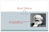 1818-1883. Karl Marx Teoría sociológica A. Comis. 4. Lic. Mg Roxana Laks.