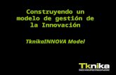 Construyendo un modelo de gestión de la Innovación TknikaINNOVA Model.