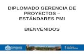 DIPLOMADO GERENCIA DE PROYECTOS – ESTÁNDARES PMI BIENVENIDOS.