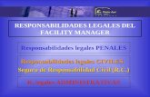 RESPONSABILIDADES LEGALES DEL FACILITY MANAGER Responsabilidades legales PENALES Responsabilidades legales CIVILES. Seguro de Responsabilidad Civil (R.C.)