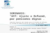 SEMINARIO: “AFP: Ajuste o Reforma, por pensiones dignas”. Comisión Especial del Senado para el Estudio de Reformas al Sistema de Administración de Fondos.