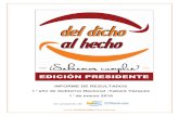 Informe Del Dicho Al Hecho - 1 Año Vázquez