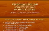FORMACION DE VALORES EN EDUCACION PARVULARIA.ppt