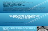 La Educación en México Durante El Periodo De