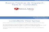 Buenas Prácticas de AngularJS Parte II - Controllers