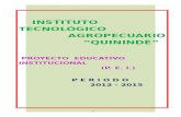 Proyecto Educativo Institucional 2012 - 2015 i.t.a.q.