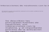 Interacción de los neutrones con la materia - Javier Morales