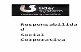 Lider System - Responsabilidad Social Corporativa