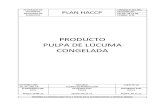 Taller HACCP - Pulpa de Lucuma