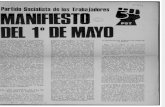 Manifiesto 1° Mayo 1974