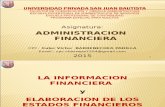 Tema La Informacion Finaciera y Elaboracion de Los Estados Financieros