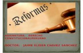 Derecho Constitucional Peruano - Reforma Constituciona en El Perú