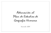 Program AsPlan de estudios de Geografía humana