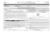 Diario Oficial El Peruano, Edición 9212. 17 de enero de 2016