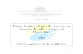 Informe Resultados Del Primer Conteo y Censo de Personas en Situacion de Calle y Refugios de Montevideo 2006