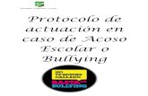 Protocolo en Caso de Acoso Escolar o Bullying