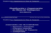 planificasion y organizacion de obras de transporte