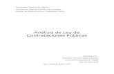 Analisis Ley Contrataciones Publicas