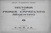 ORTIZ, R. S. Historia Del Primer Emprestito Argentino