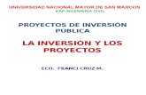 Sesion I La Inversión y Los Proyectos FRANCI