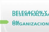 Delegación y Desentralización Organizacional