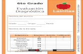6to Grado - Evaluación Diagnóstica (2014-2015)
