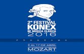 Programa de Mano 2º Festival Konex de Música Clásica - Mozart