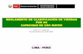 Reglamento de Capacidad de Uso Mayor CUM Perú